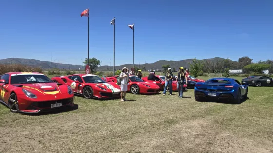 Autos Ferrari estacionados