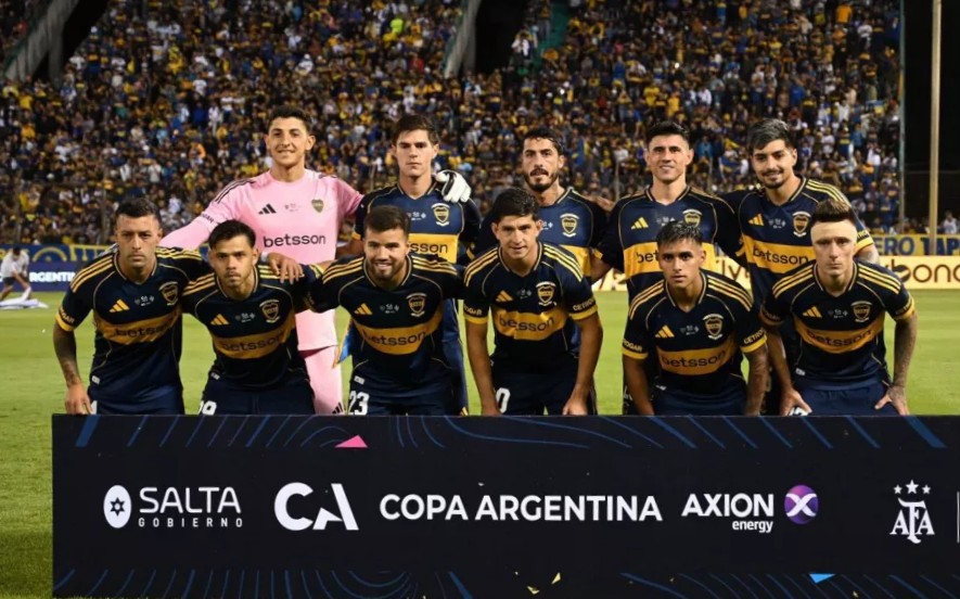 Plantel de Boca en la Copa Argentina Salta