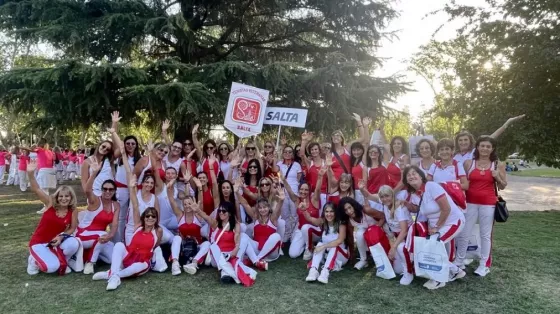 Participantes de la la segunda edición Copa Argentina de Tenistas Veteranas con la participación de 500 jugadoras